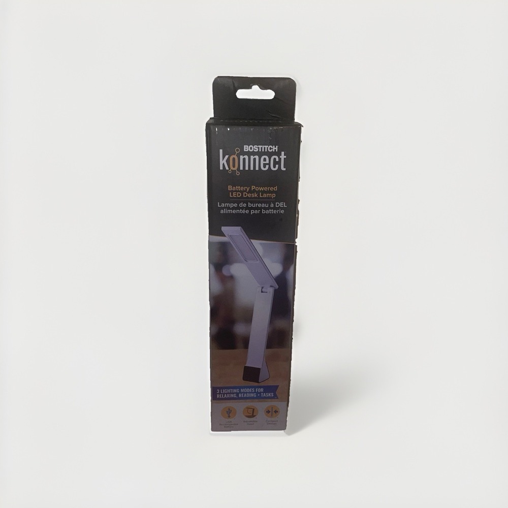 Bostitch LED Desk Lamp Matte (KT-VLED1810-BLK) Rechargeable